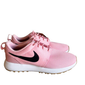 Nike NEW Men's Roshe 2 Spikeless Soft Pink Golf Shoe